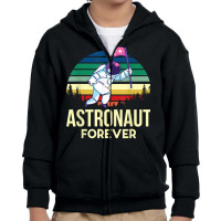 Space Astronaut Retro Planets Solar System Galaxy Milky Way T Shirt Youth Zipper Hoodie | Artistshot