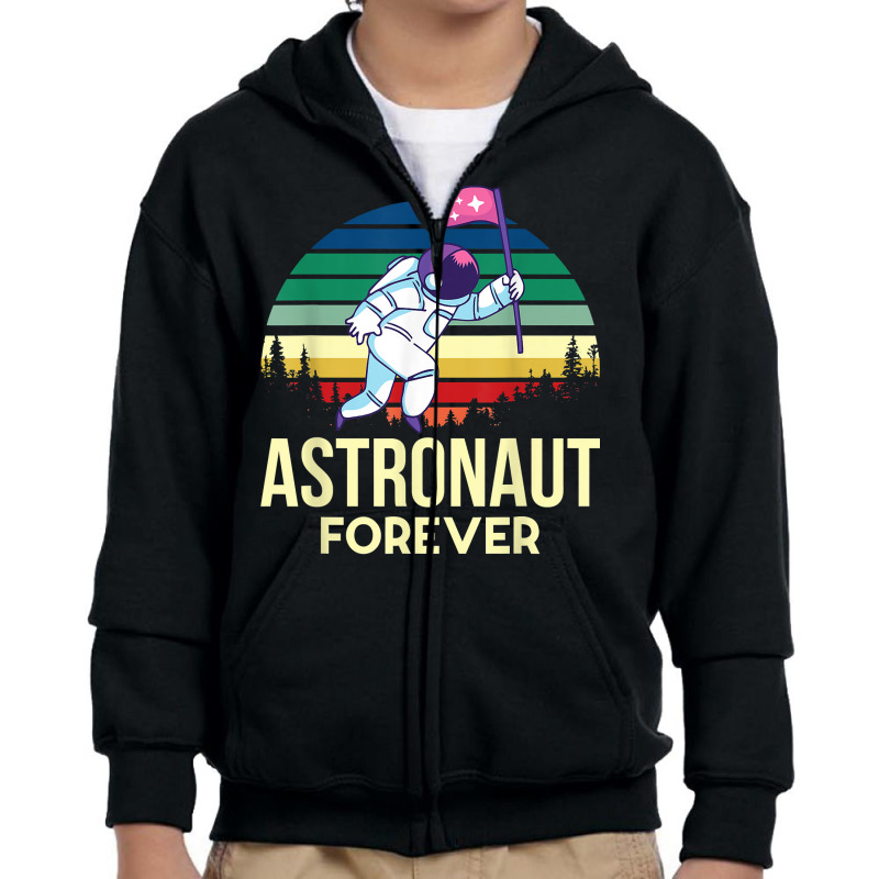 Space Astronaut Retro Planets Solar System Galaxy Milky Way T Shirt Youth Zipper Hoodie by riogasehzilahiy | Artistshot