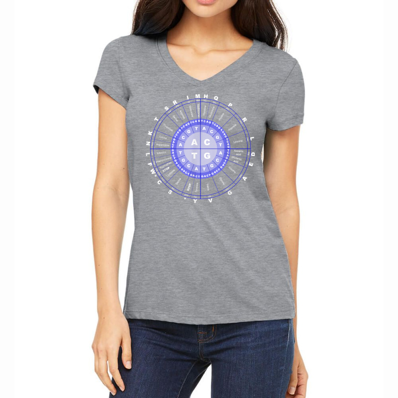 Amino Acid Wheel Science Dna Genetics Scientist Gift T Shirt Women's V-Neck T-Shirt by caulkyuladdenrxi | Artistshot