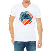 Snapping Turtle Hexa Retro Sea Animal Snapping Turtle Lover T Shirt V-neck Tee | Artistshot