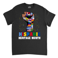 Hispanic Heritage Month Colorful Countries Flags Latinx Hand T Shirt Classic T-shirt | Artistshot