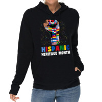 Hispanic Heritage Month Colorful Countries Flags Latinx Hand T Shirt Lightweight Hoodie | Artistshot