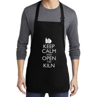 Funny Pottery T Shirt Keep Calm Ceramics Artist Art Teacher Medium-length Apron | Artistshot