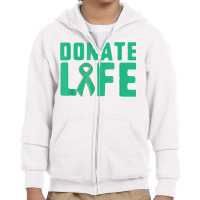 Donate Life Organ Donor Advocate T Shirt Youth Zipper Hoodie | Artistshot