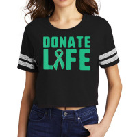 Donate Life Organ Donor Advocate T Shirt Scorecard Crop Tee | Artistshot