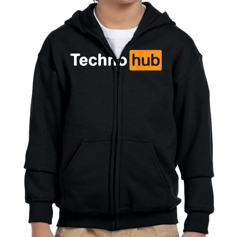 Techno Music Minimal Hard Clubbing Funny Festival Hub Dj T Shirt Youth Zipper Hoodie by nevinsledowtinwq | Artistshot