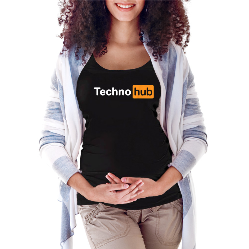 Techno Music Minimal Hard Clubbing Funny Festival Hub Dj T Shirt Maternity Scoop Neck T-shirt by nevinsledowtinwq | Artistshot