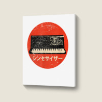 Vintage Synthesizer   Japanese Analog Retro T Shirt Portrait Canvas Print | Artistshot