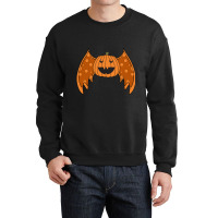 Flying Monster Pumpkin Crewneck Sweatshirt | Artistshot