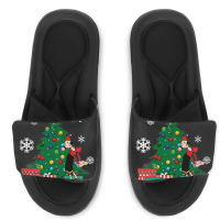 Olive Oyl Around The Christmas Tree Popeye Slide Sandal | Artistshot