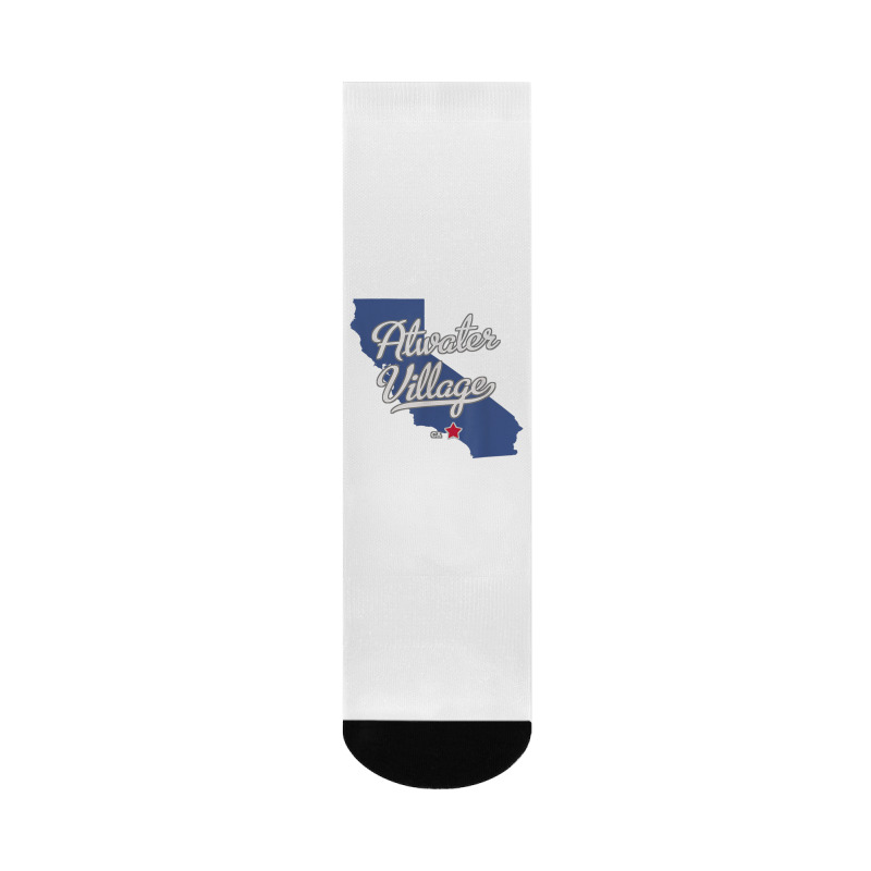 Atwater Village California Los Angeles Ca Map T Shirt Crew Socks | Artistshot