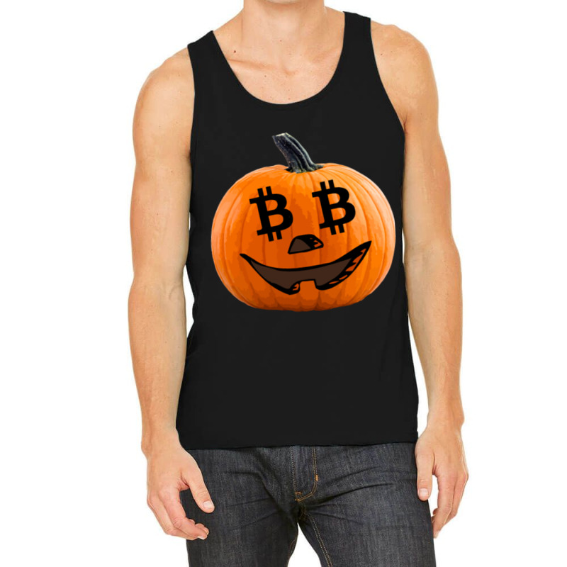 Bitcoin Pumpkin Tank Top | Artistshot