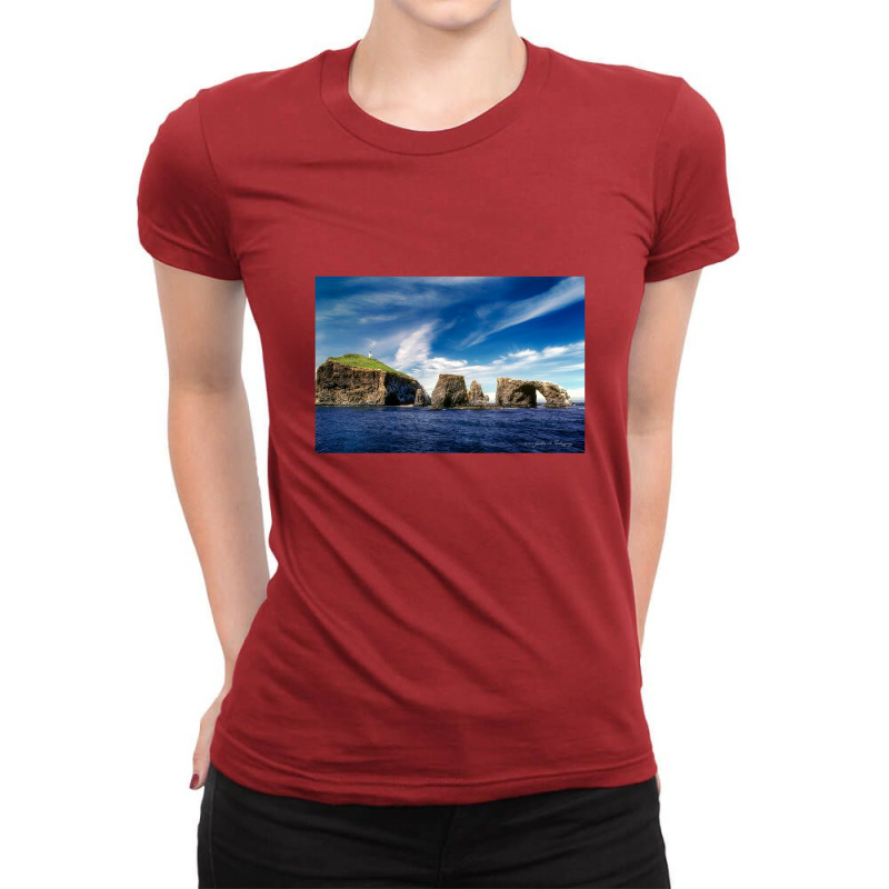 Islands National Park Ladies Fitted T-Shirt by magicbooshrooms | Artistshot