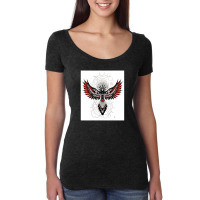 Divine Crow Woman Women's Triblend Scoop T-shirt | Artistshot