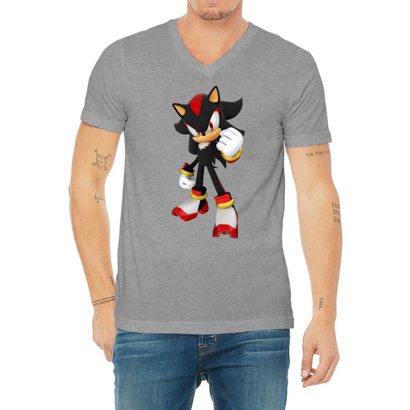 New Style 3d Super Black Hedgehog V-neck Tee | Artistshot