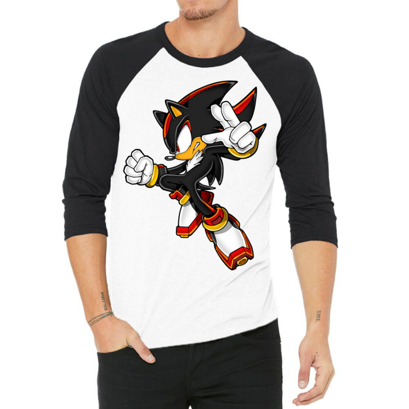 Super Black Hedgehog 3/4 Sleeve Shirt | Artistshot