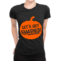 Pumpkin Smashed Ladies Fitted T-shirt | Artistshot