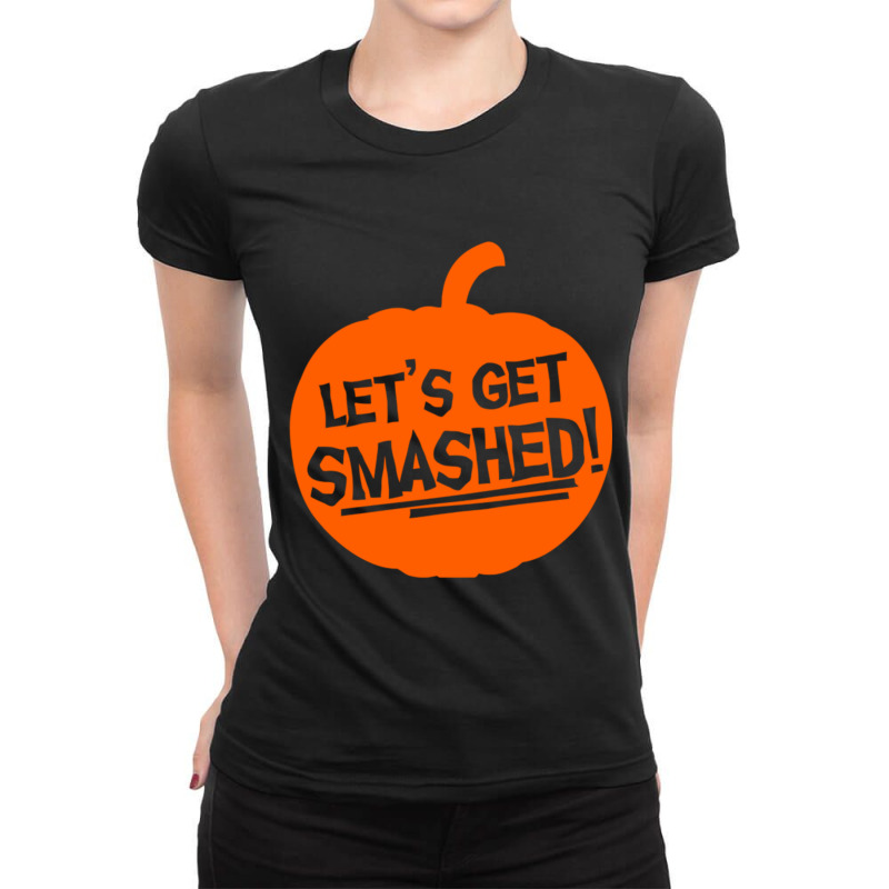 Pumpkin Smashed Ladies Fitted T-Shirt by KaleighWilliams | Artistshot