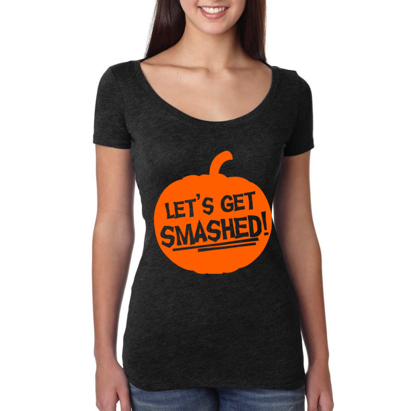 Pumpkin Smashed Women's Triblend Scoop T-shirt by KaleighWilliams | Artistshot