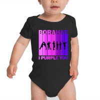 Borahae I Purple You Baby Bodysuit | Artistshot