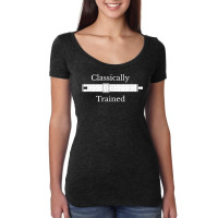 Classically Trained Slide Rule Mechanical Analog Calculator T Shirt Women's Triblend Scoop T-shirt | Artistshot