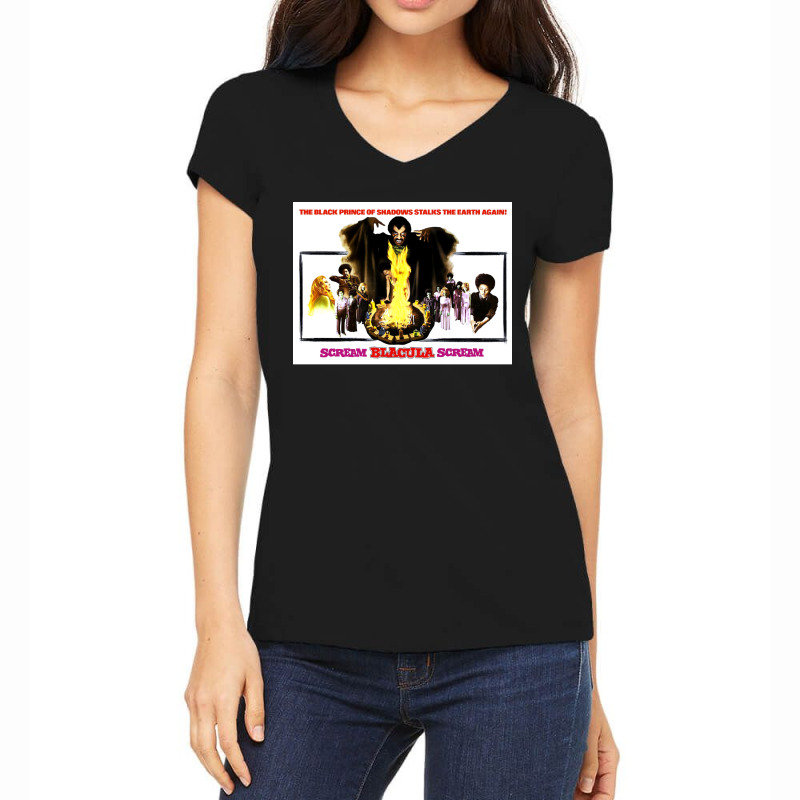 Music Retro Vampires Gift Men Women's V-Neck T-Shirt by ArtistKelton | Artistshot