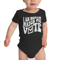 I Am Woman Watch Me Vote 2022 Blue Wave Vote T Shirt Baby Bodysuit | Artistshot