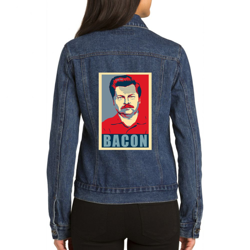 Women Men Burt Macklin Call Me Ladies Denim Jacket by ArtistNoah | Artistshot