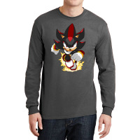 Black Super Hedgehog Running Forward Long Sleeve Shirts | Artistshot