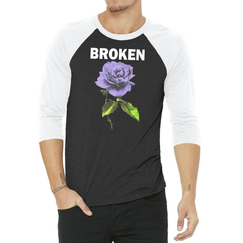 Broken With Flower [tb] 3/4 Sleeve Shirt | Artistshot