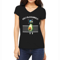 Funny Volleyball For Men Women Holy Guacamole Player Blocker T Shirt Women's V-neck T-shirt | Artistshot