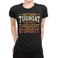 Seaman Sailor Naval Retired Tugboat Captain T Shirt Ladies Fitted T-shirt | Artistshot