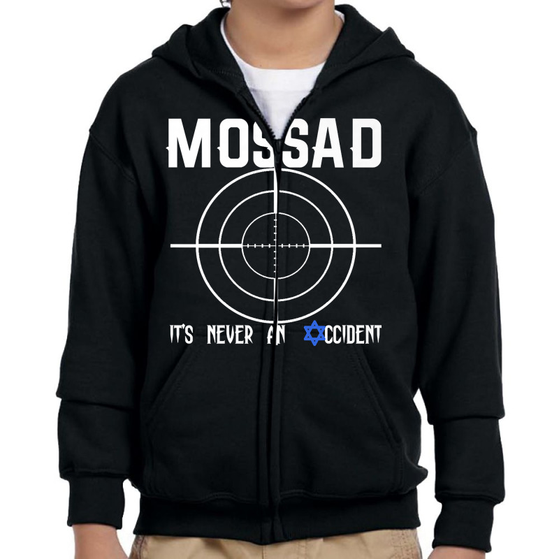 Mossad Intelligence Agency Of Israel Special Operations Premium T Shir Youth Zipper Hoodie | Artistshot