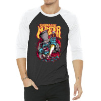 Music Retro Whitechapel Gift Men 3/4 Sleeve Shirt | Artistshot