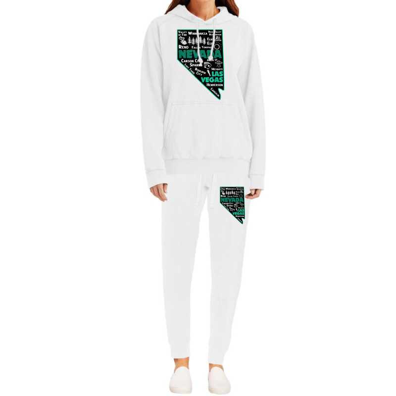 Nevada Las Vegas Map Winnemucca Reno Elko Ely Carson City T Shirt Hoodie & Jogger Set | Artistshot