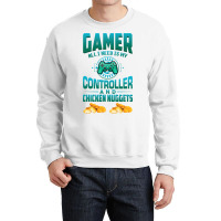 Gamer  For Kids Adults Video Games Chicken Nuggets Crewneck Sweatshirt | Artistshot