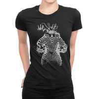 Mushroom Shaman Man 11000 Year Old Tassili Cave Art T Shirt Ladies Fitted T-shirt | Artistshot