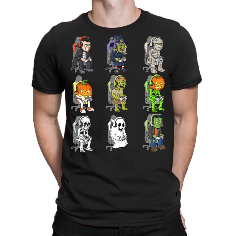 Gamer Halloween Skeleton Vampire Gaming Mummy Boys Kids Teen T Shirt T-Shirt by sieuduong86 | Artistshot