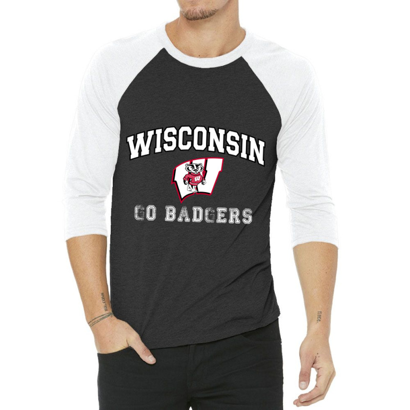 Wisconsin Go Badgers 3/4 Sleeve Shirt | Artistshot