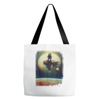 Astronaut Stranded On A Destroyed Space Station Solar System T Shirt Tote Bags | Artistshot