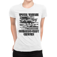 Us Naval Swcc (back Design) Pullover Hoodie Ladies Fitted T-shirt | Artistshot