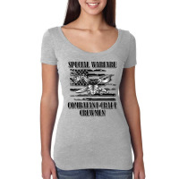 Us Naval Swcc (back Design) Pullover Hoodie Women's Triblend Scoop T-shirt | Artistshot