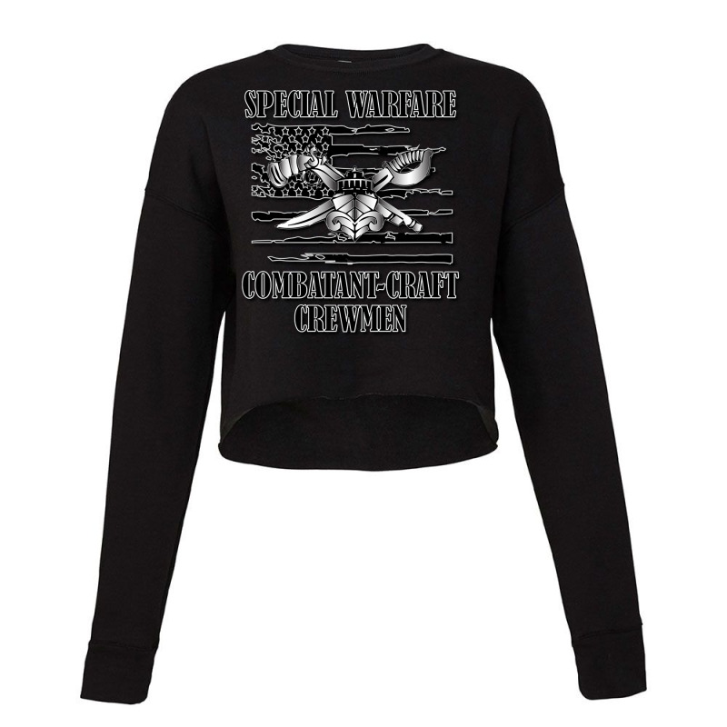 Us Naval Swcc (back Design) Pullover Hoodie Cropped Sweater by munceylsareiasjr | Artistshot