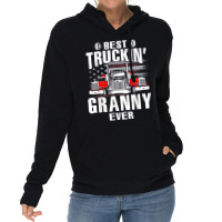 Best Truckin' Granny Ever Usa Flag Father's Day T Shirt Lightweight Hoodie | Artistshot