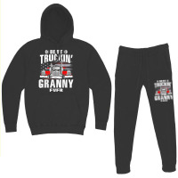 Best Truckin' Granny Ever Usa Flag Father's Day T Shirt Hoodie & Jogger Set | Artistshot