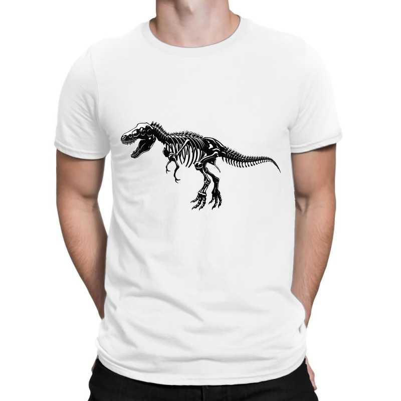 T Rex Trex Dino Dinosaur Black White Sceleton Art Mens My Favorite T-shirt | Artistshot