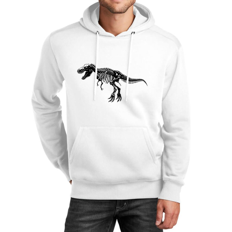 T Rex Trex Dino Dinosaur Black White Sceleton Art Mens My Favorite Unisex Hoodie | Artistshot