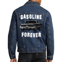 Gasoline Forever Unique Design Anti Electric Vehicle T Shirt Men Denim Jacket | Artistshot