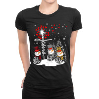 Faith Hope Love Snowman Jesus Dandelion Christian Christmas Women My F Ladies Fitted T-shirt | Artistshot