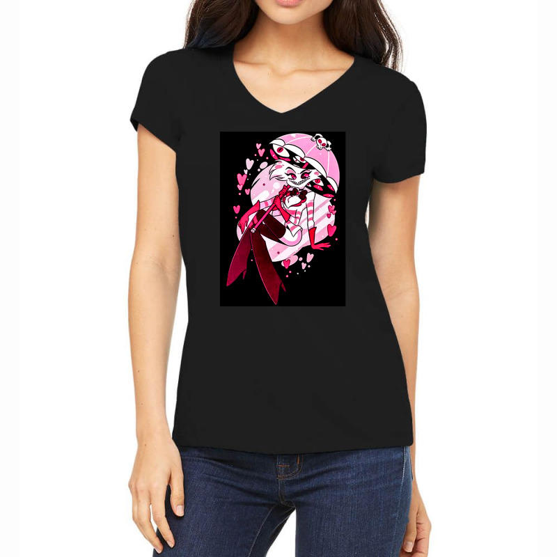 Angel Dust Hazbin Hotel, Angel Dust Hazbin Hotels, Angel, Dust, Hazbin Women's V-neck T-shirt | Artistshot